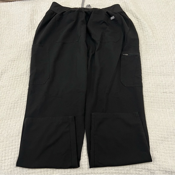 FIGS High Waisted Yola Skinny Scrub Pants Black Size 3XL - Picture 4 of 4